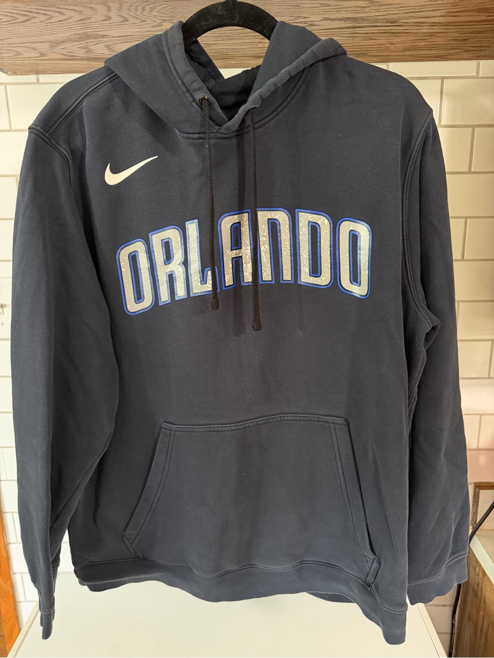 Nike Navy Orlando Pullover Hoodie with White Swoosh